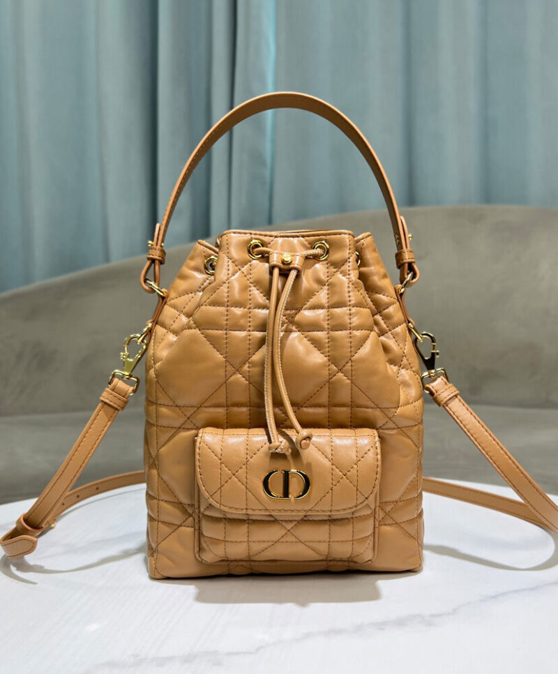 Christian Dior Small Dior Caro Bucket Bag M3372